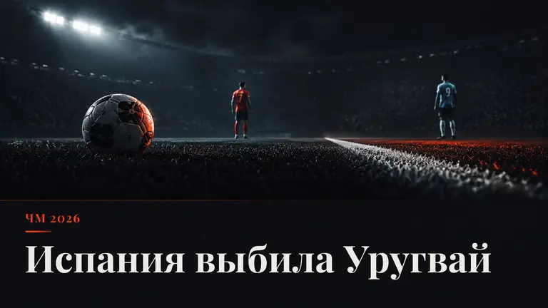 Абстрактная футбольная сцена после матча Испания Уругвай на чемпионате мира 2026