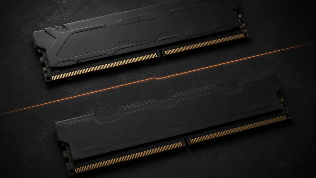 Две планки оперативной памяти как символ несовместимости DDR4 и DDR5