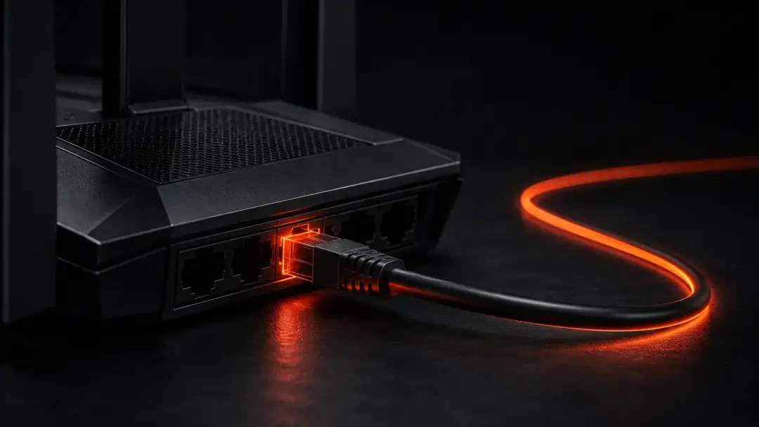 Ethernet-кабель в роутере как символ стабильного подключения
