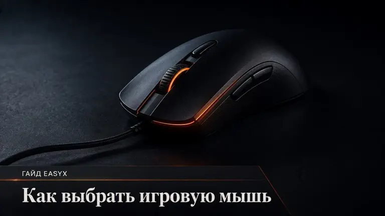 Игровая мышь на тёмном фоне как символ выбора под свой бюджет и стиль игры