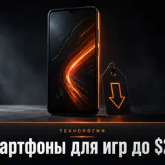 Бюджетный смартфон на тёмном столе как символ выбора игрового телефона до 200 долларов