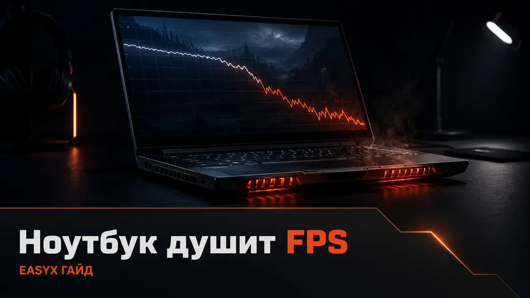 Игровой ноутбук перегревается и теряет FPS в игре