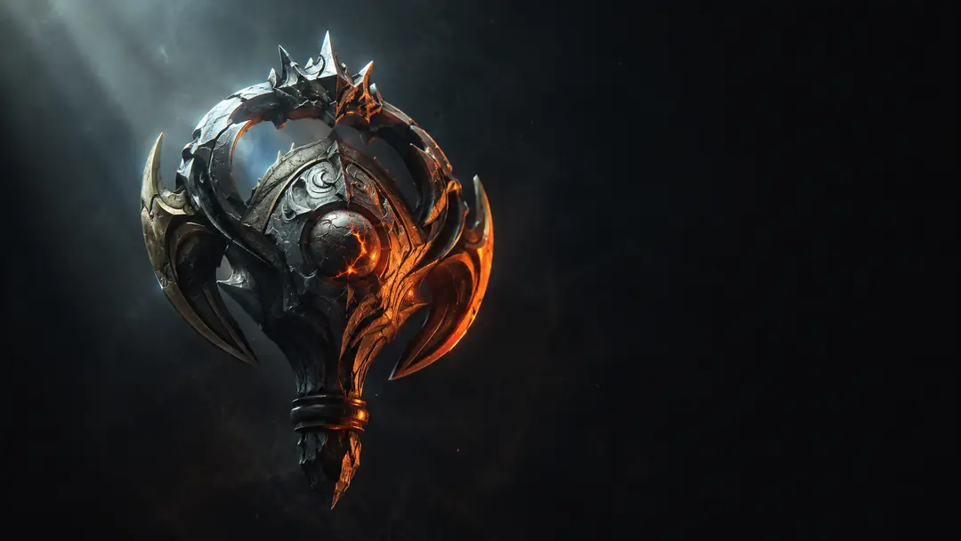 Трофей арены Dota 2 в драматичном свете