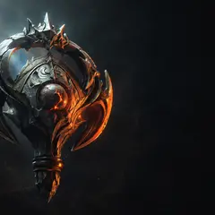 Трофей арены Dota 2 в драматичном свете
