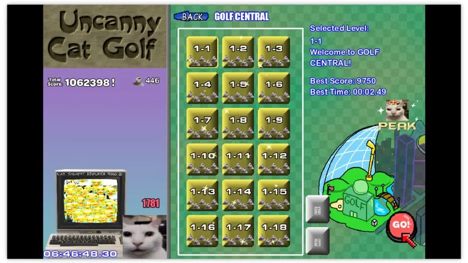 Uncanny Cat Golf — скриншот 5